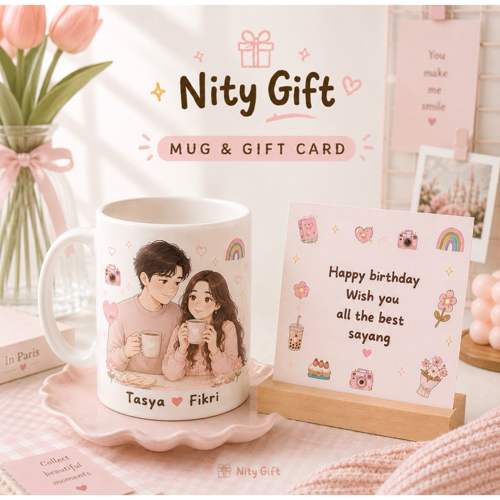 Nity Gift by Anindustry | Hadiah Untuk Pacar | Kado untuk wisuda | Mug Custom | Kado Untuk Pasangan 