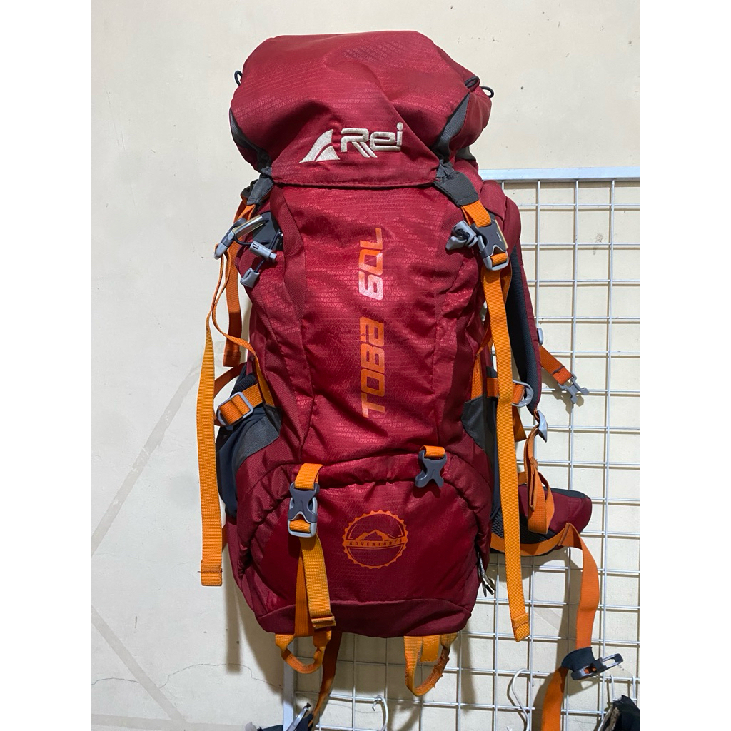 TAS CARRIER AREI TOBA 60 L merah second original