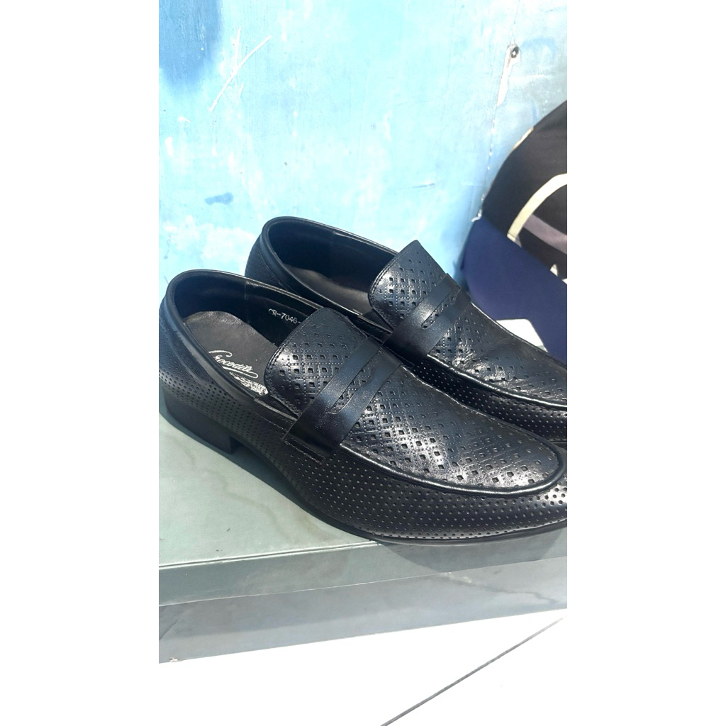 Sepatu Pria Slip on Sepatu Casual Formal Sepatu loafer pria Crocodile Second