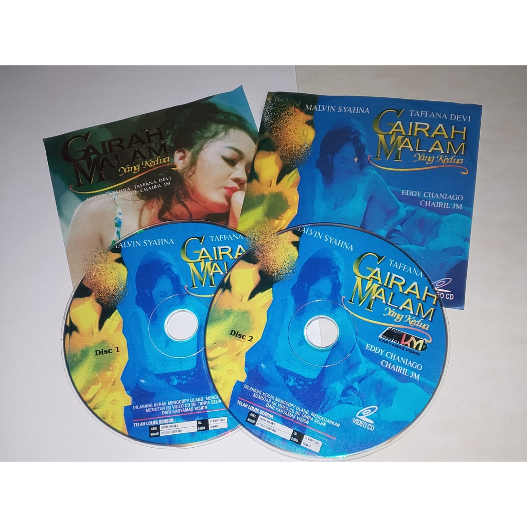 VCD Film Gairah Malam Yang Kedua (1995) Original