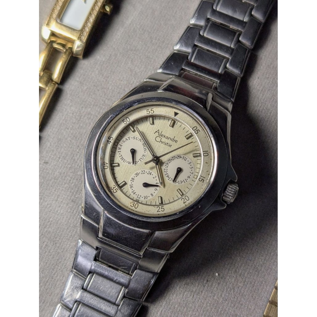 Vintage Alexandre Christie 6047MF 3 Subdials