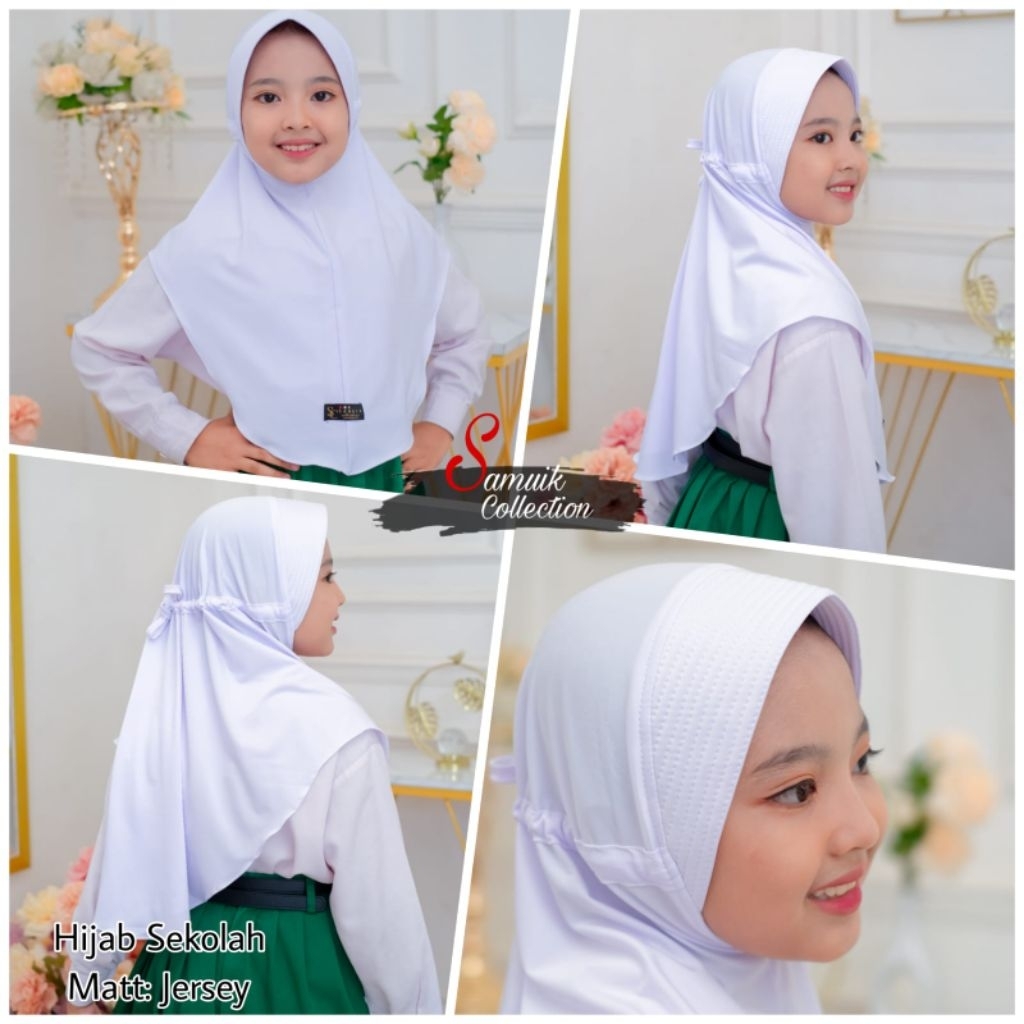 Jilbab Anak warna putih