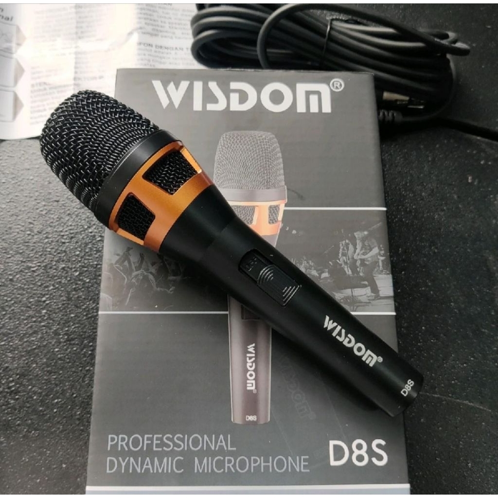 MIC DYNAMIC WISDOM D8S ORIGINAL MIC KARAOKE WISDOM D8S