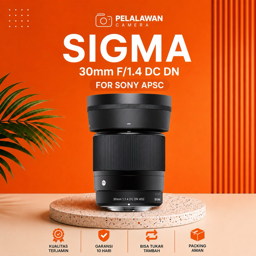 SIGMA 30MM f/1.4 for Sony Second Bergaransi 100% Likenew 99%