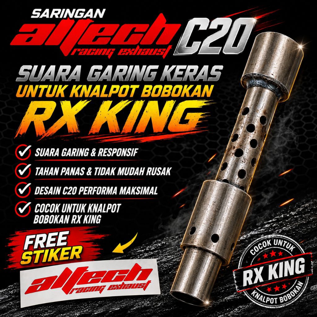 saringan altech c20/c20rr untuk knalpot bobokan RX king RX s RX 100