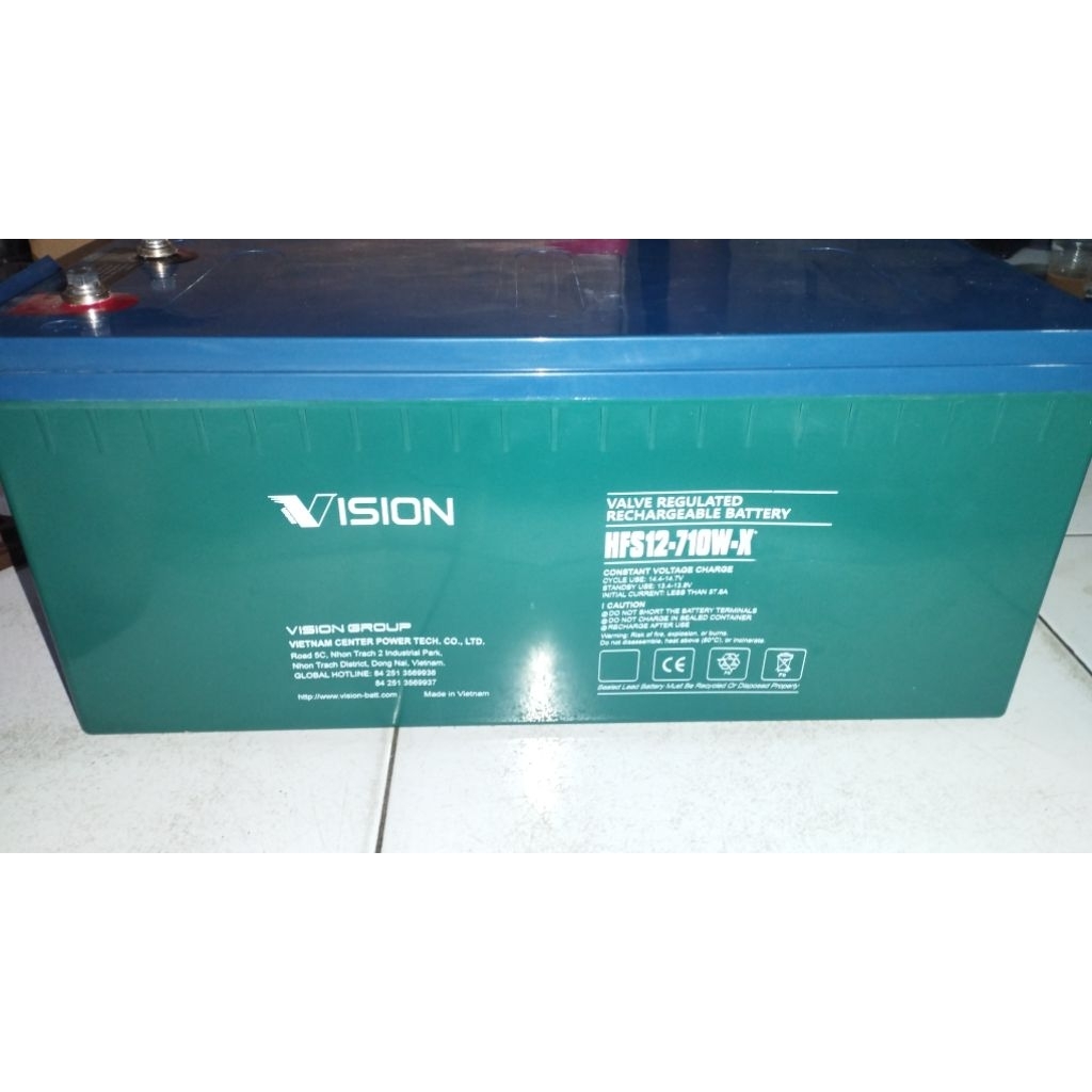 BATTERY VRLA VISION 12Volt 192Ah