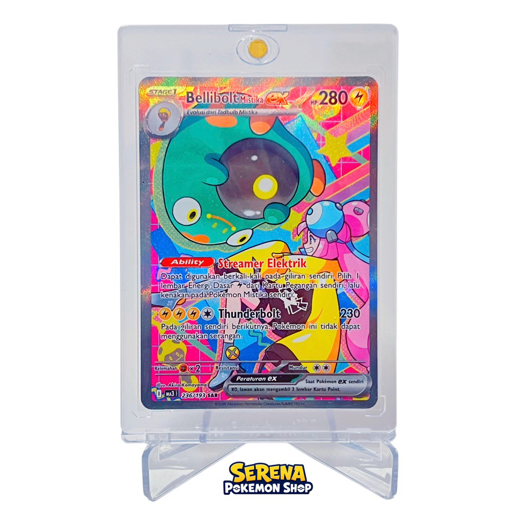 Bellibolt Mistika EX SAR MA3 - Pokemon TCG Indonesia