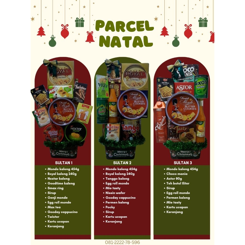 PARCEL NATAL / HAMPERS NATAL / PARCEL SNACK PREMIUM