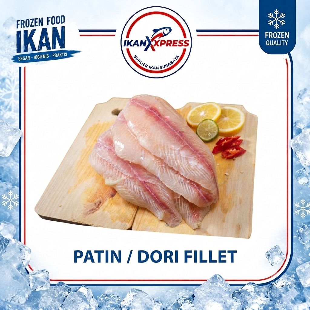 Ikan Patin Fillet Super  / Dori Patin Fillet Beku Frozen Premium Halal Surabaya