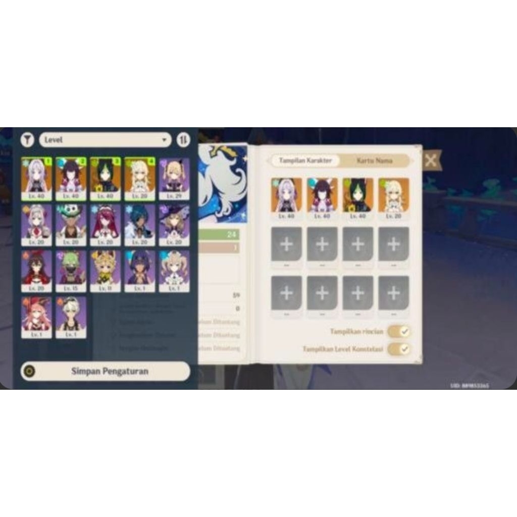 Akun Genshin Impact [2 starter] Citlali + sign Columbina AR 24