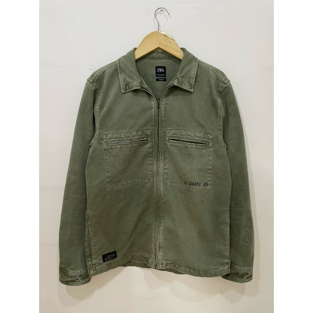 zara detroit denim wear jacket