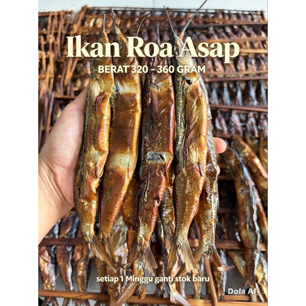 Roa Ikan Roa Asap, Ikan kering , Ikan roa asap 20 ekor , Ikan roa 1 gepe, ikan Roa 1 bungkus, ikan R