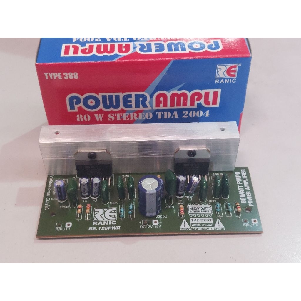 Kit Power Amplifier TDA2004 TDA2005 Stereo 12V 388