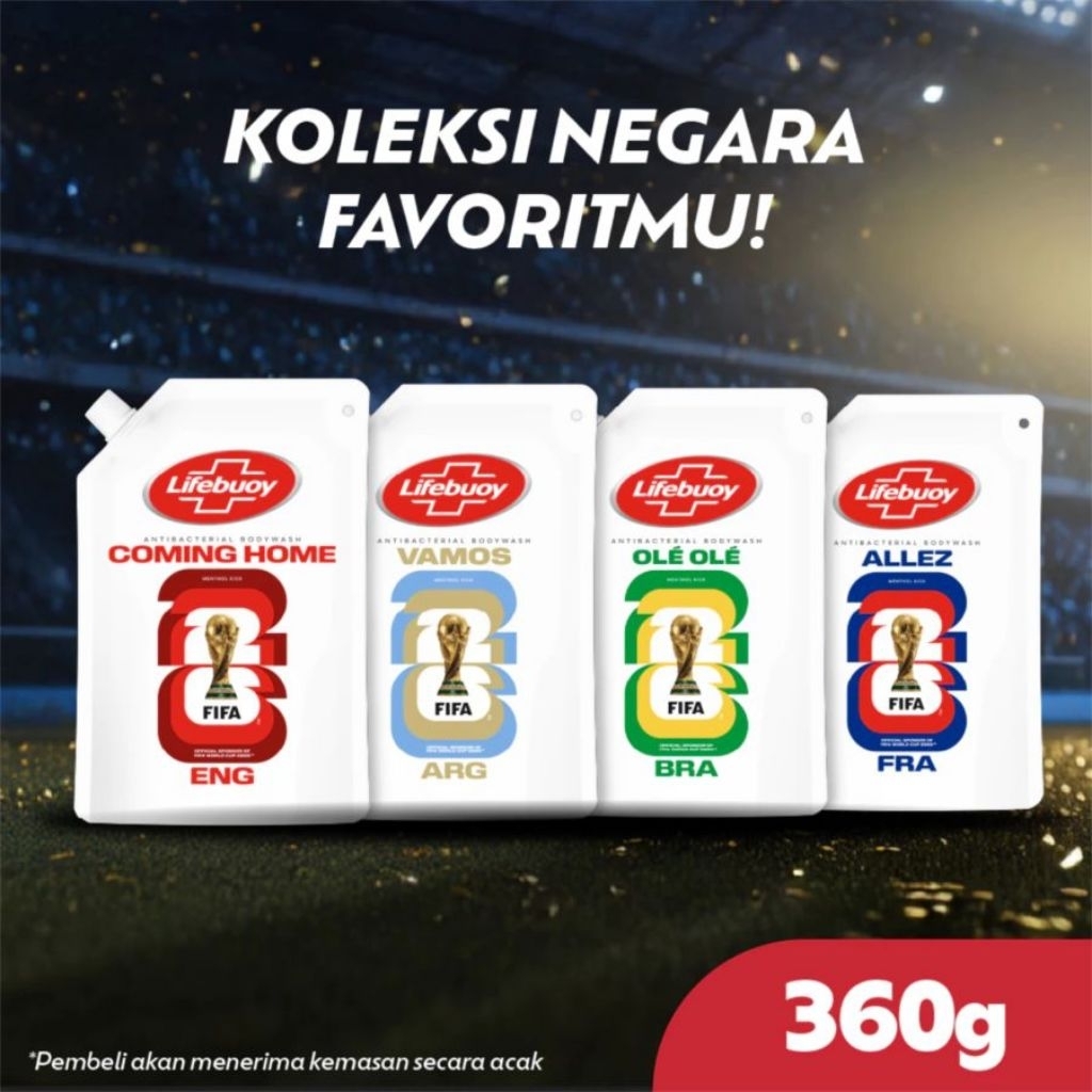 Lifebuoy BW menthol kick pouch 360ml / sabun mandi kesegaran tahan lama / sabun mandi viral / sabun 