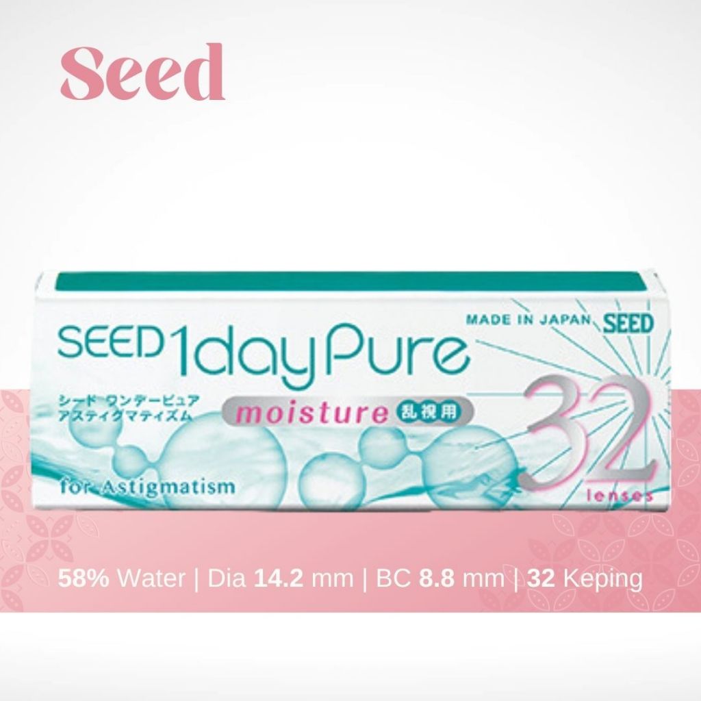 SOFTLENS SEED 1 DAY PURE MOISTURE ASTIGMATISM SOFTLENS BENING SILINDER HARIAN