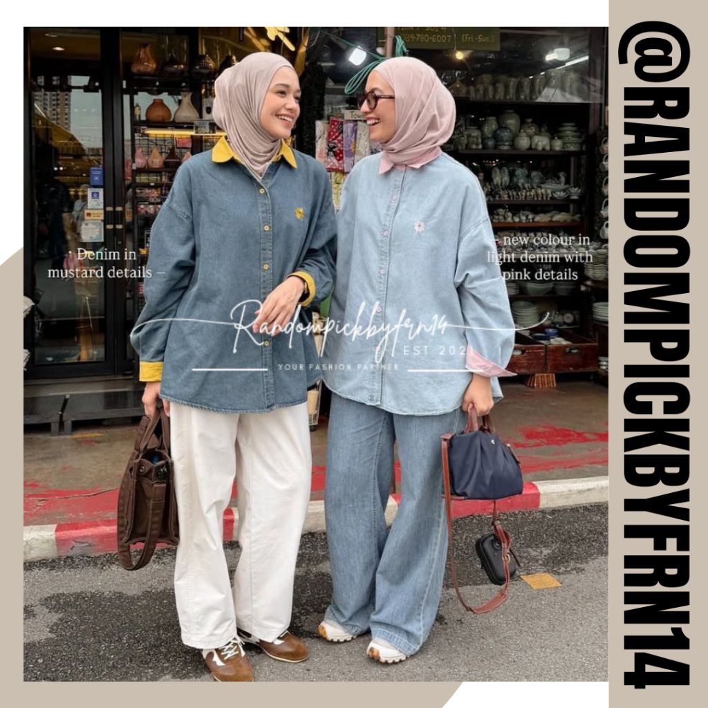 DENIM SIGNATURE SHIRT ISKANTI || BLOOM SHIRT ISKANTI || FLOWER SHIRT ISKANTI || FLEUR DENIM JACKETIS