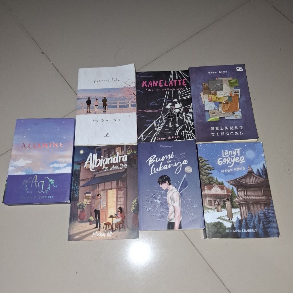 PRELOVED NOVEL LENGKAP DENGAN BOOKMARK