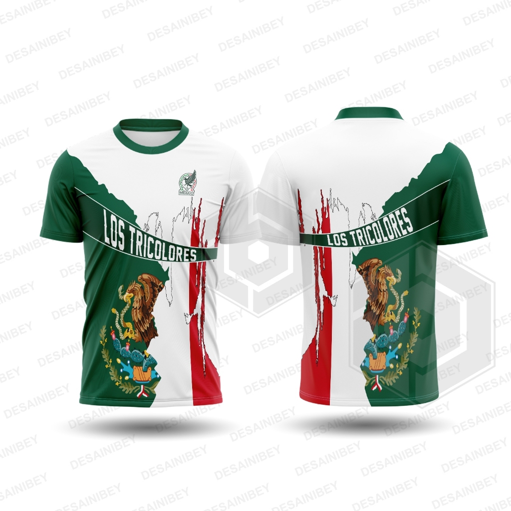 Baju Kaos Jersey Piala Dunia Mexico / Jersey Mexico Fullprint Art-01