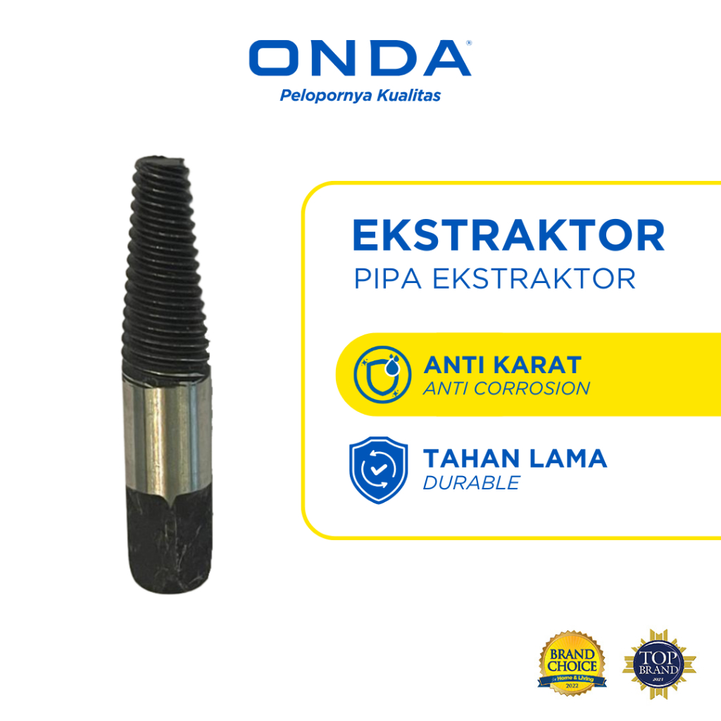 ONDA Kran Air Patah Rusak Drat Kran Besi Baja Kokoh Anti Patah PIPA EKSTRAKTOR 1/2"