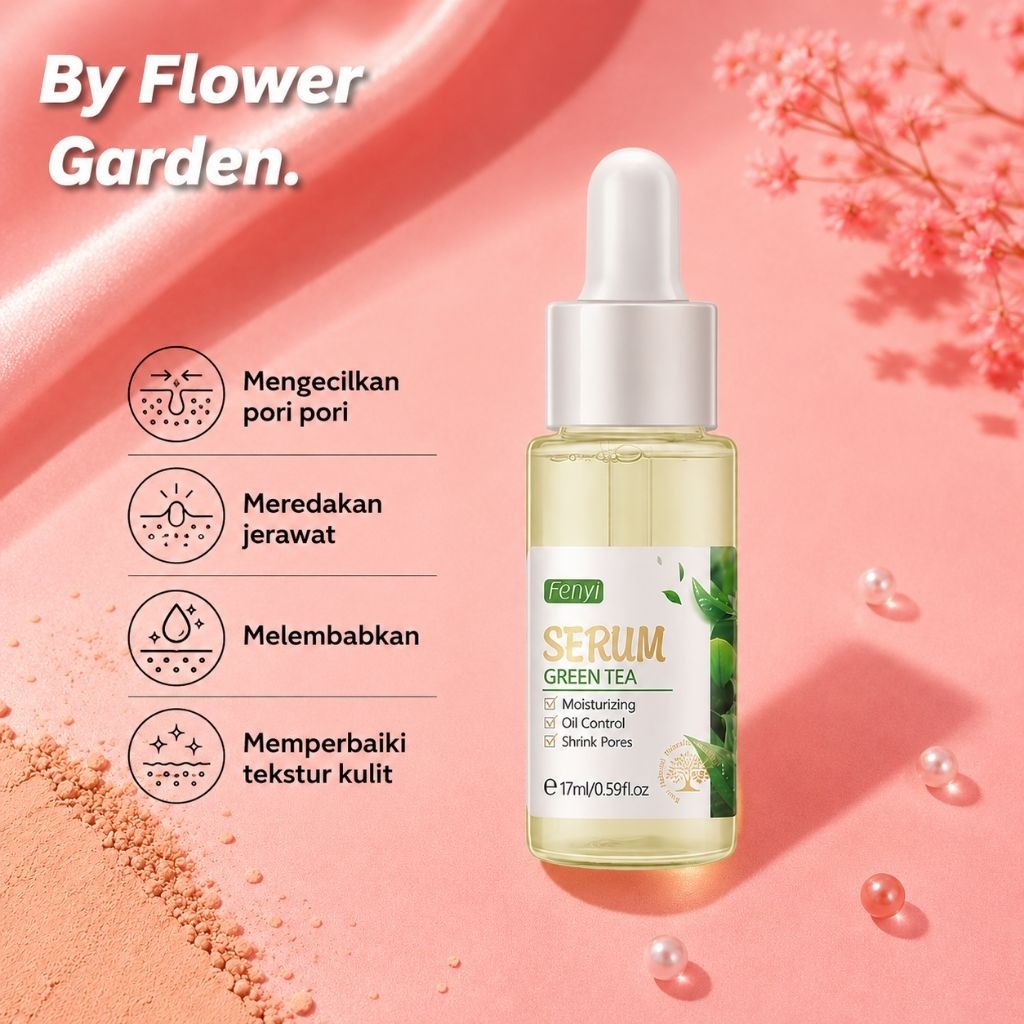 Fenyi Green Tea Serum 17ml. (Free mini sample skincare sachet)