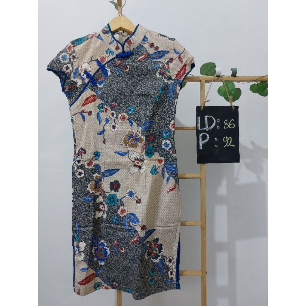Cheongsam Batik Dress | Dress Batik Imlek