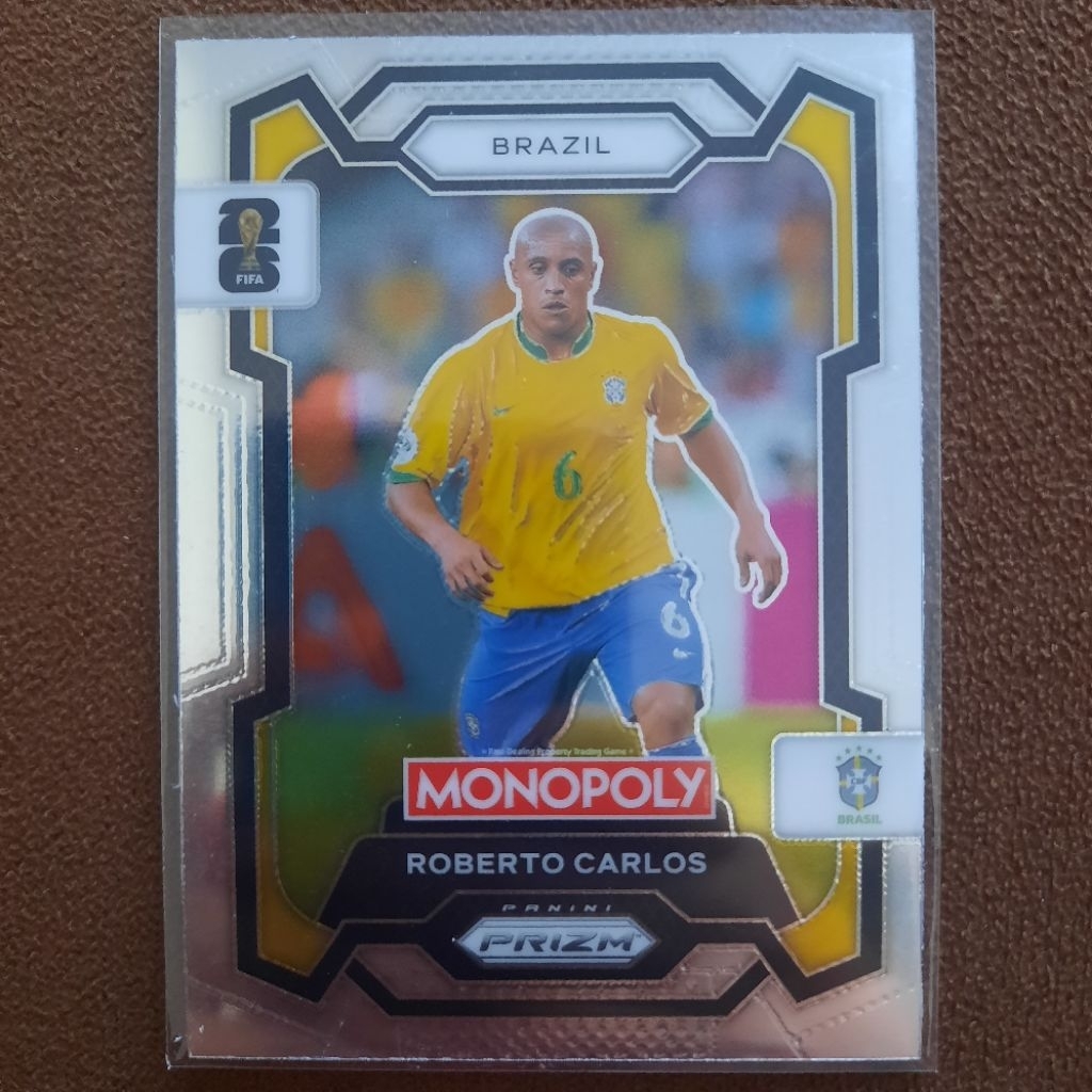 Kartu Panini Prizm Monopoly World Cup 2026 Roberto Carlos
