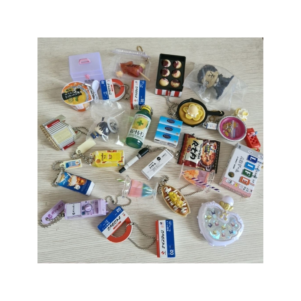 [BACA DESKRIPSI] Various Food Gacha Trinkets Keychain Gashapon Gotochi Bandai