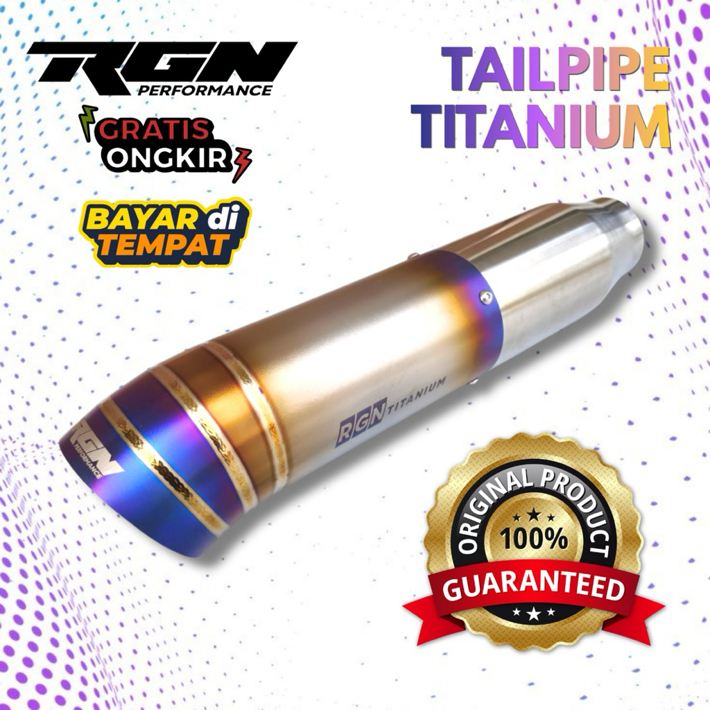 RGN KNALPOT DIESEL muffler tailpipe titanium universal original RGN PERFORMANCE