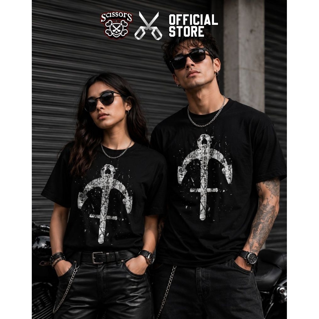 FIRATE.Co Black T-Shirt Big Logo | Kaos Streetwear Premium 24s Built Up Tanpa Jahitan Samping | Fvck