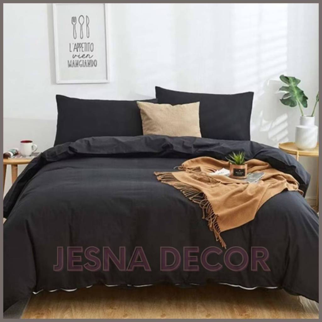 BEDCOVER SAJA POLOS / Bedcover Only Motif Polos