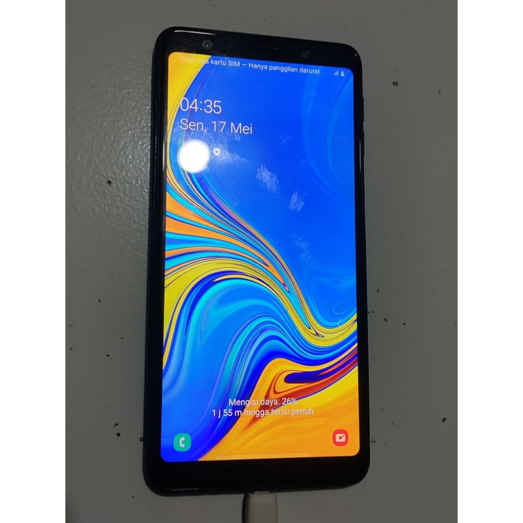 lcd frame fullset Samsung A7 2018 ori copotan