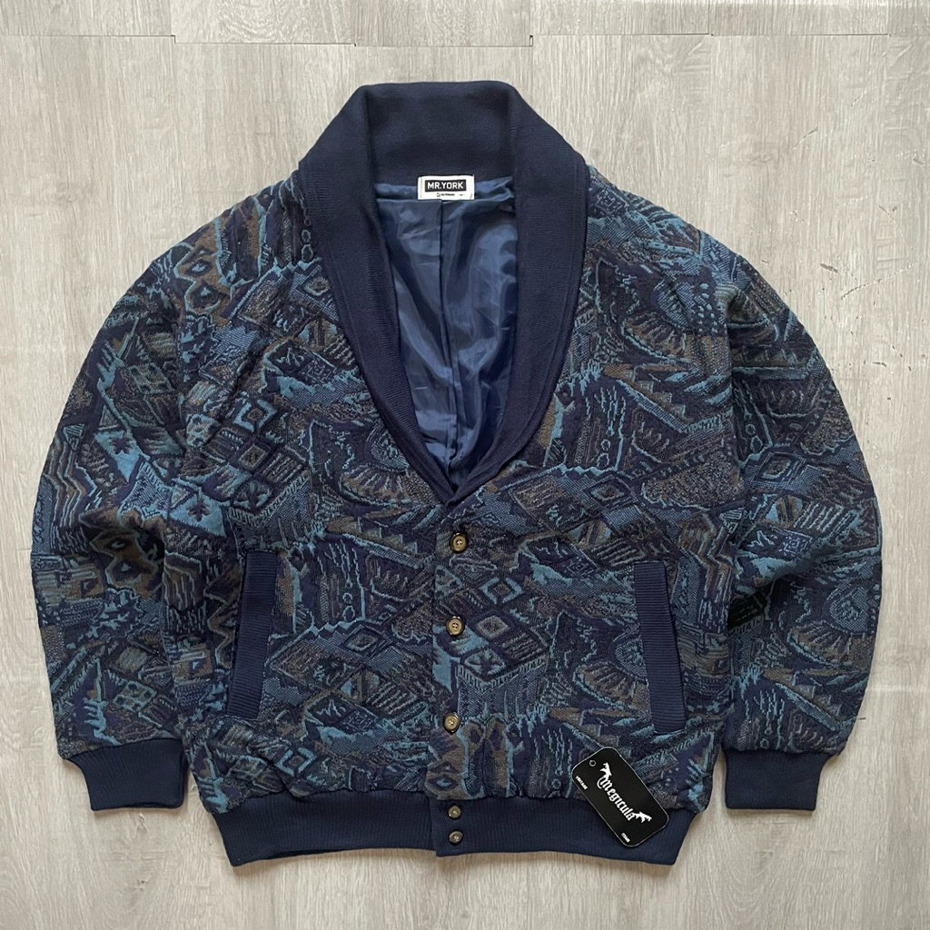 Mr. York Vintage 3D Casual Wool Knit Jacket