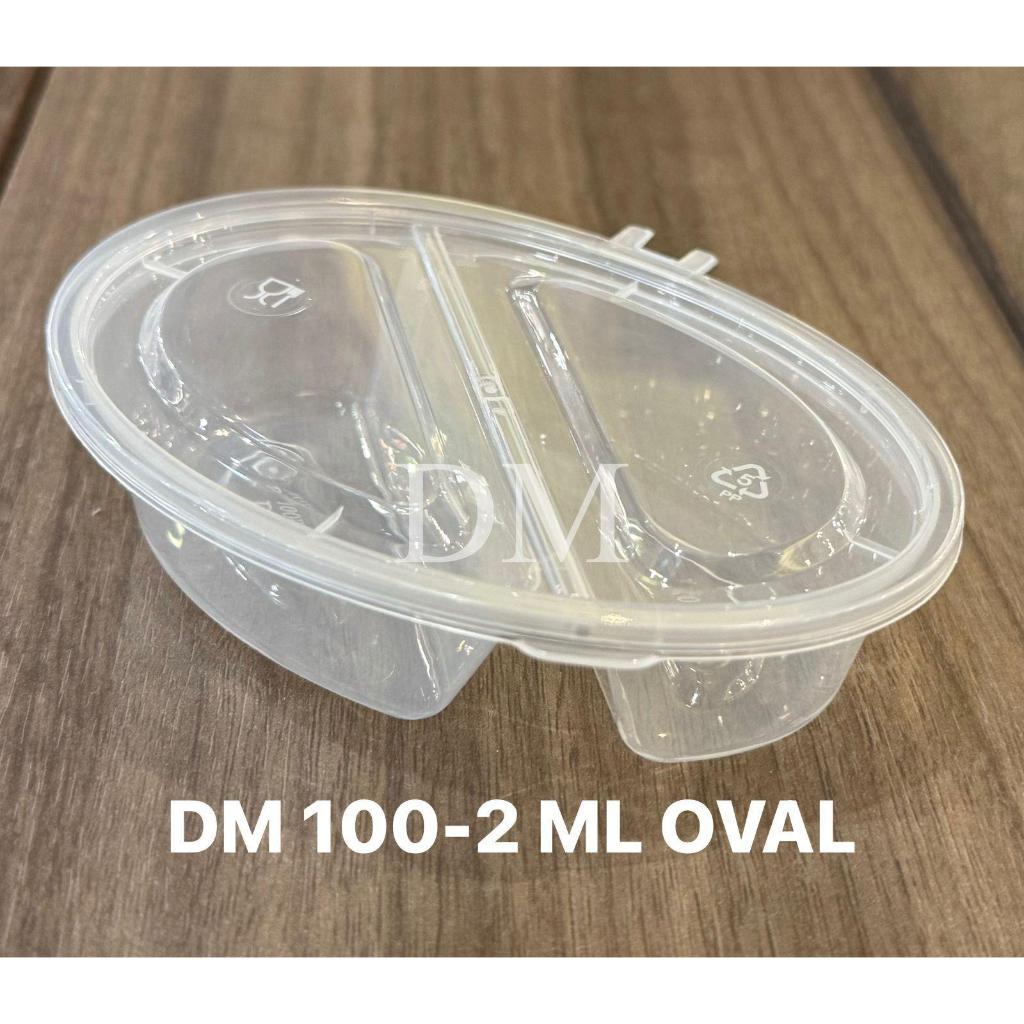 THINWALL SAUCE CUP DM 100-2ML OVAL - WADAH SAOS SEKAT - 500PCS/ KARDUS