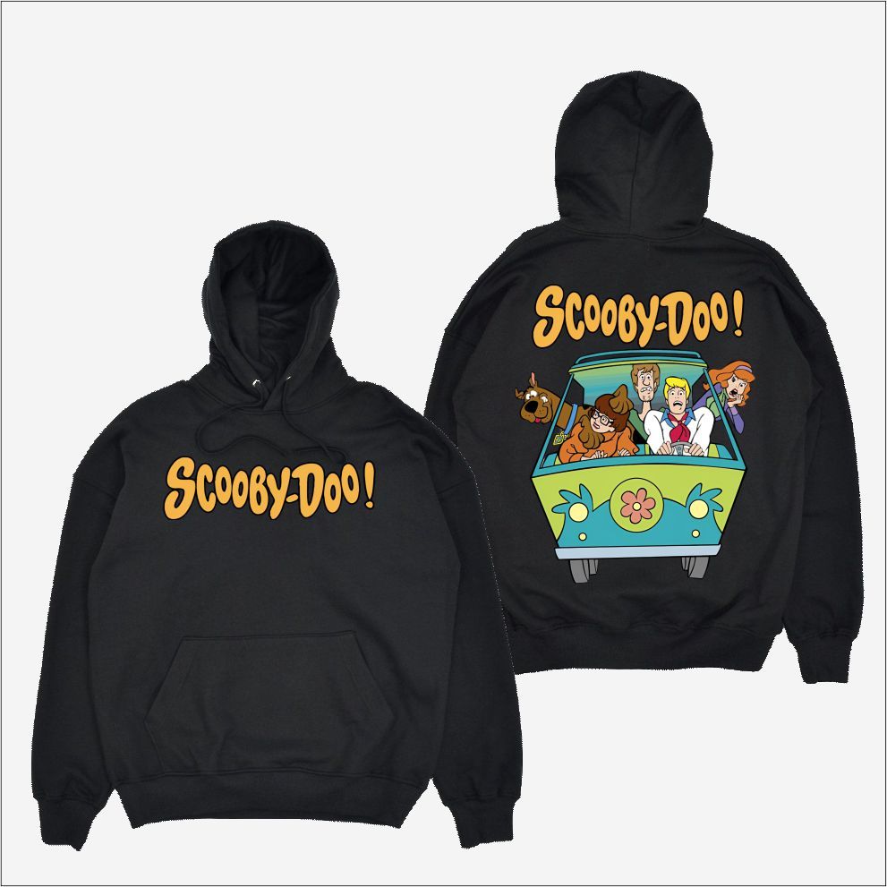 Raden Hoodie Scooby Doo Car Music Sweater Pullover Unisex Hitam