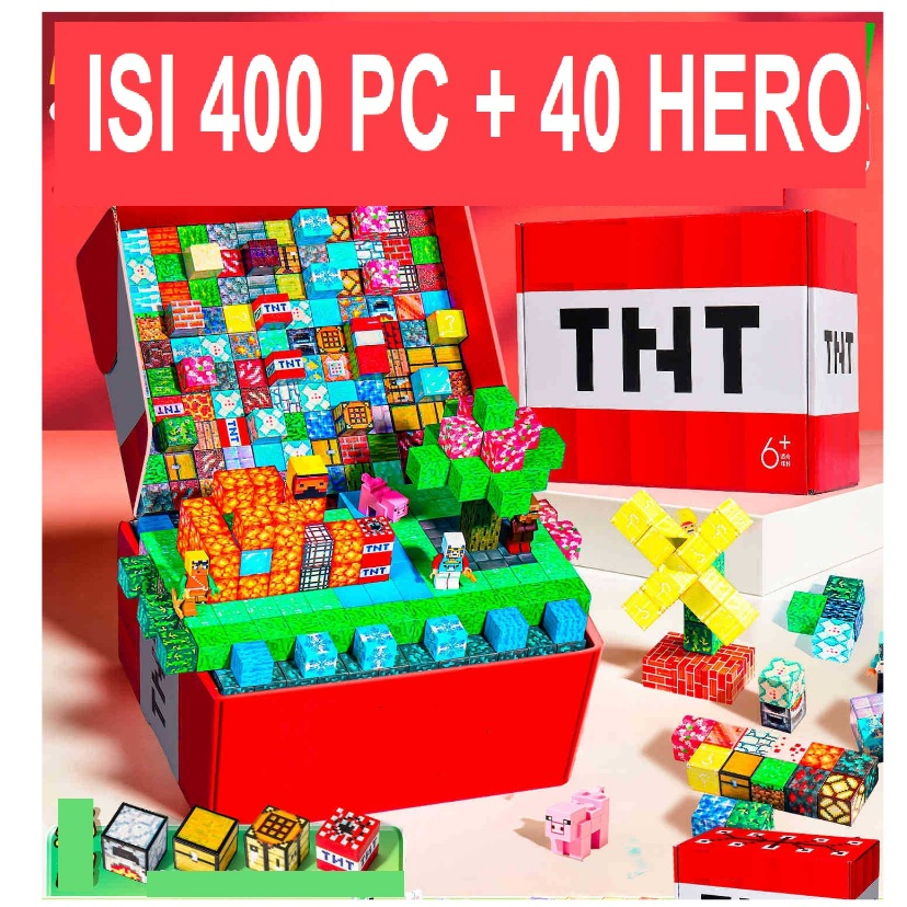 2025 MAINAN ANAK DIY PUZZLE Minicraft BELKO KONTRUKSI BEKO MOBIL 4D Cubes Magnetik MAGNET Balok Blok