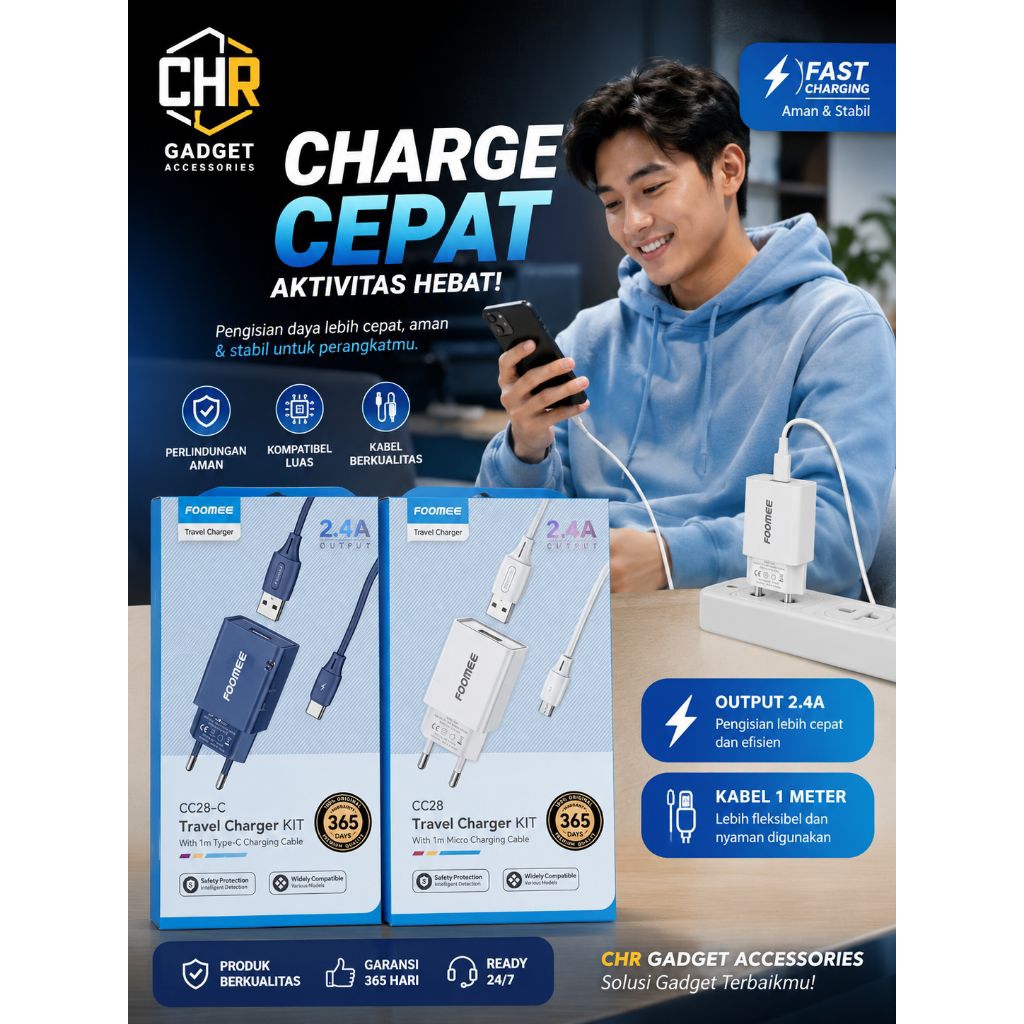FOOMEE Travel charger kit CC28-C