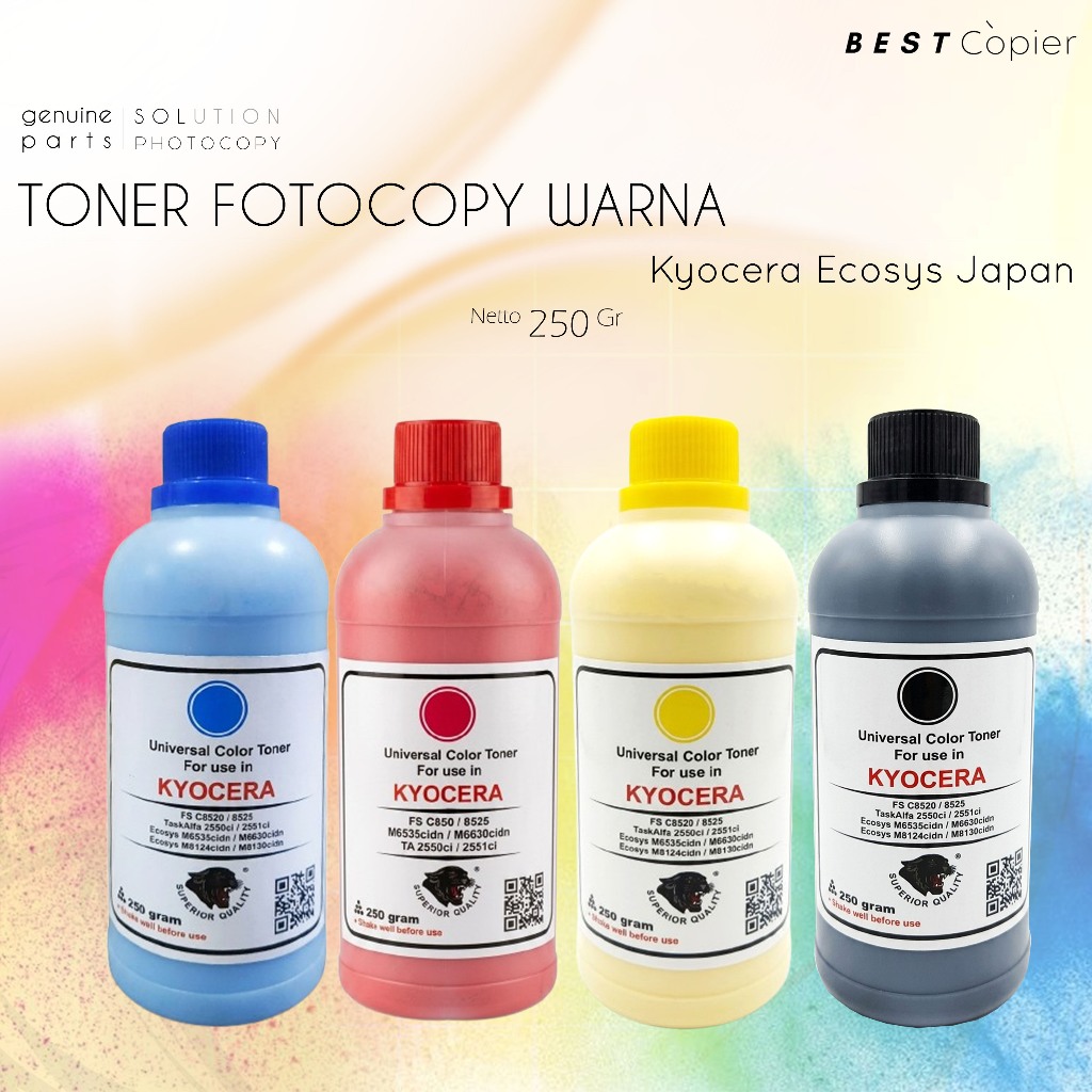 Toner Warna Bubuk Kyocera Fotocopy M 6630 6535 6230 5526 TA 2550 2551 6052 50552 FS 8520 TK-8515 851