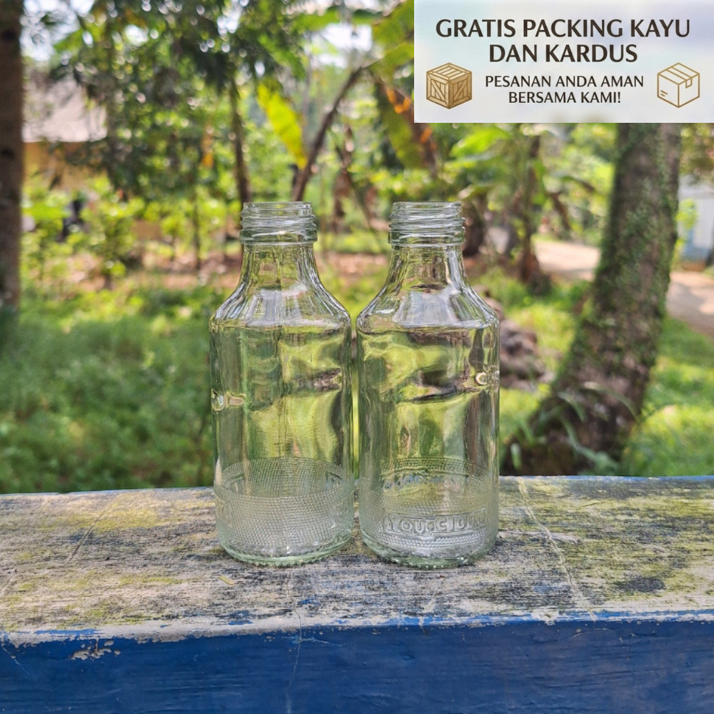 Botol Madu 140ml Tanpa Tutup / Botol Kaca You C 1000 / Botol Kaca Asi Beling Kosong