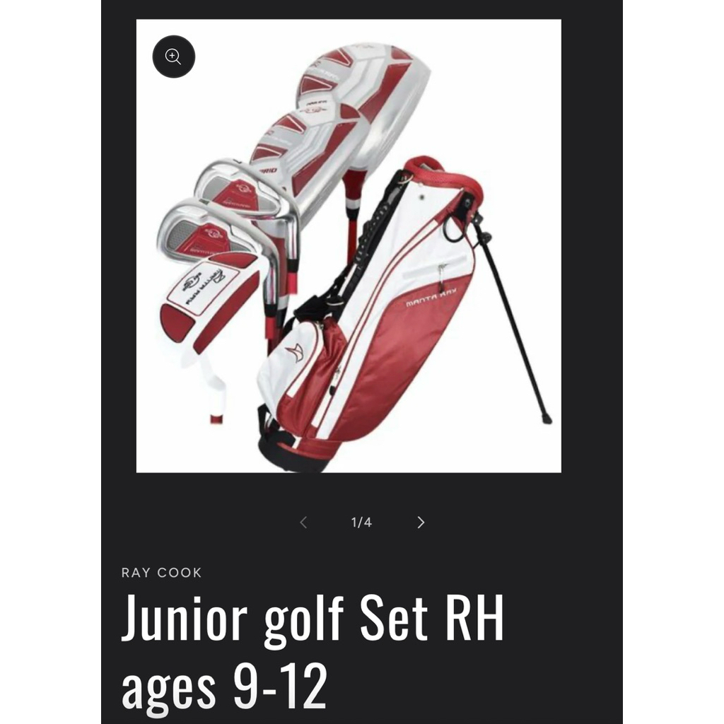 MantaRay Junior Golf Stick LEFT HANDED Like New