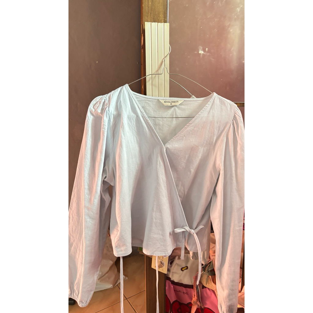 Blouse top colorbox (blue)