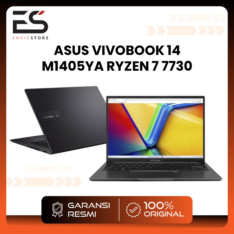 ASUS VIVOBOOK 14 M1405YA RYZEN 7 7730U 16GB 1TB SSD W11 OHS 14 INCH WUXGA