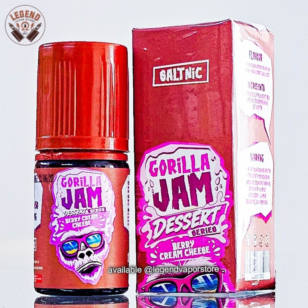 SALT NIC - LIQUID GORILLA JAM Berry Cream Cheese 30ML 20MG AUTHENTIC