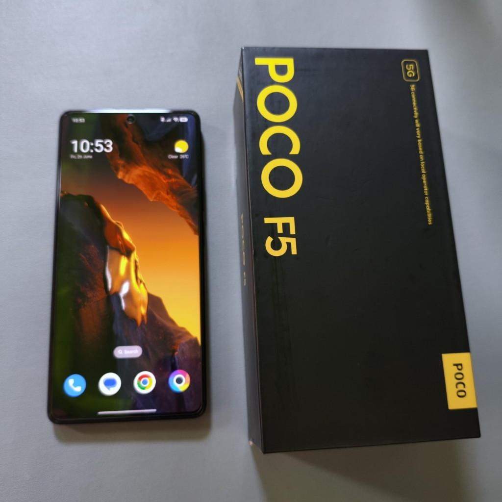 POCO F5 12/256GB (Black) Snapdragon 7+ Gen 2 Smartphone Handphone Android second good condition