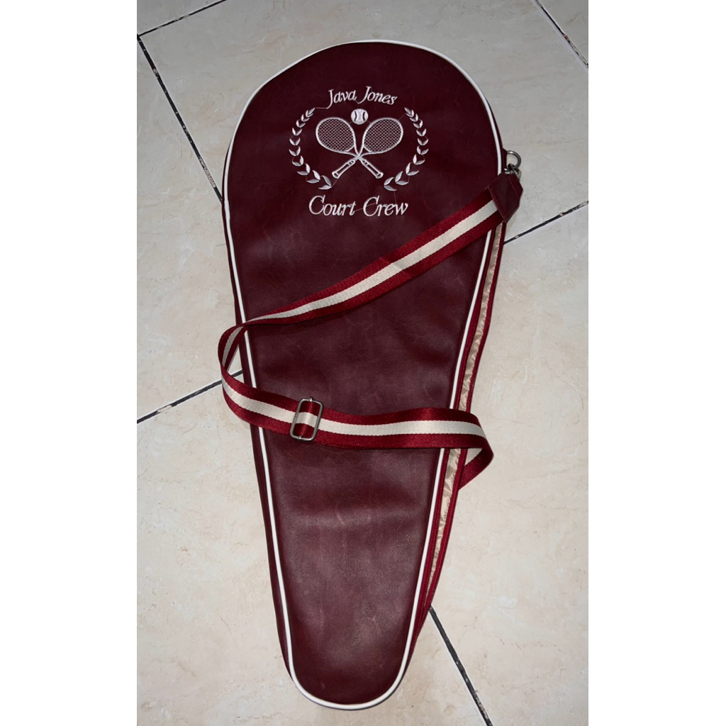 Tas raket tenis merk java jones ori second beserta aksesoris raket lainnya jg