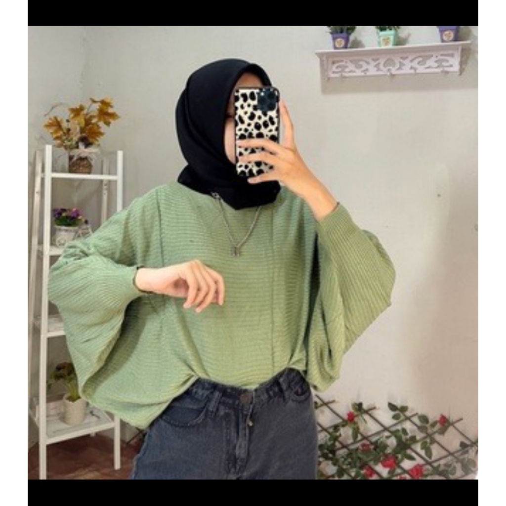 LASPERAL BATWING / SWEATER RAJUT BATWING