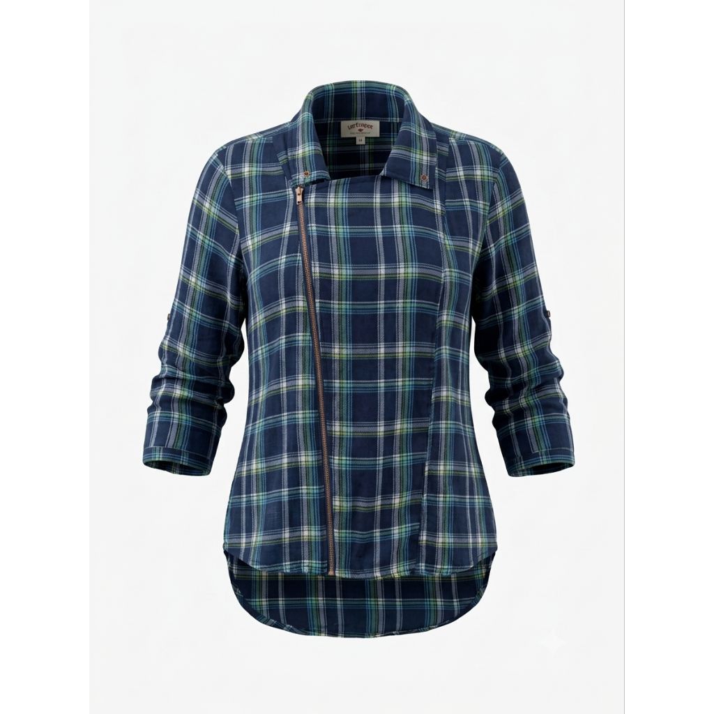 Kemeja Leecooper  Side Zip, y2k style, kemeja y2k, kemeja flanel