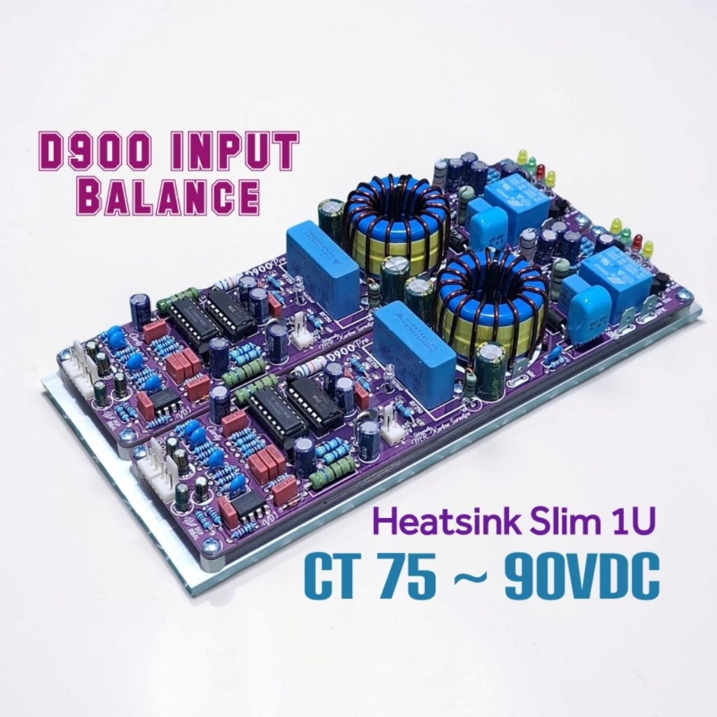 Slim 1U Class D D900 Stereo Kit Power Amplifier 900w  Protector