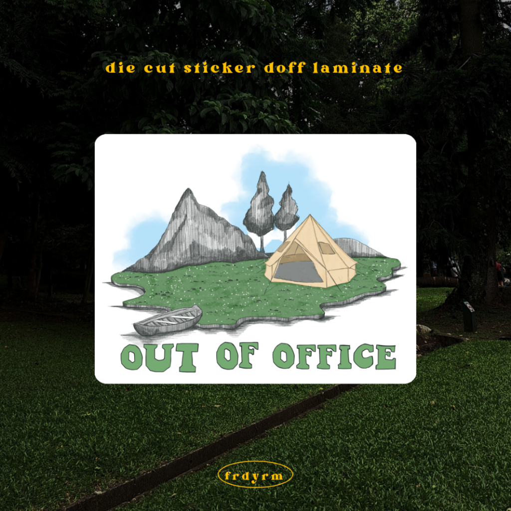 Die Cut Sticker - Out of office