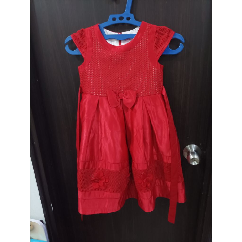 preloved dress pesta anak merah Estrella