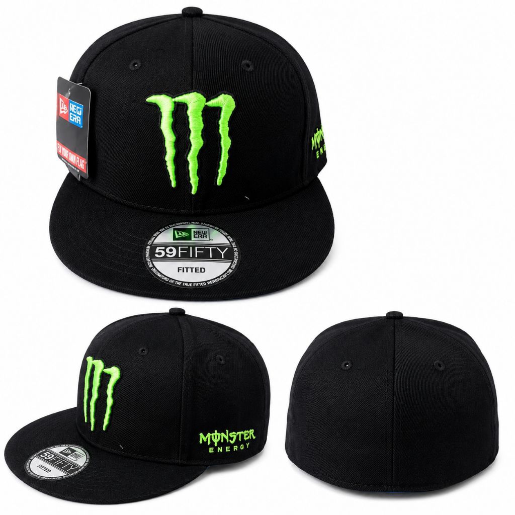 Topi Monster Energy New Era 59FIFTY FittedTopi Monster Energy Hitam Logo Hijau – Premium Quality
Top
